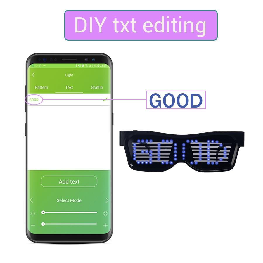 Led party glasses - Edaica
