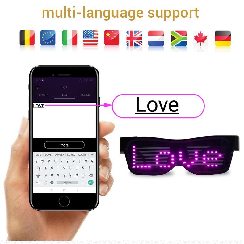 Led party glasses - Edaica