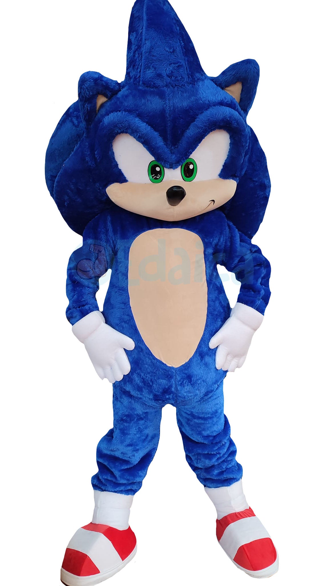 Mascotte Sonic Professional costume blu completo per animazione adulti  bambini
