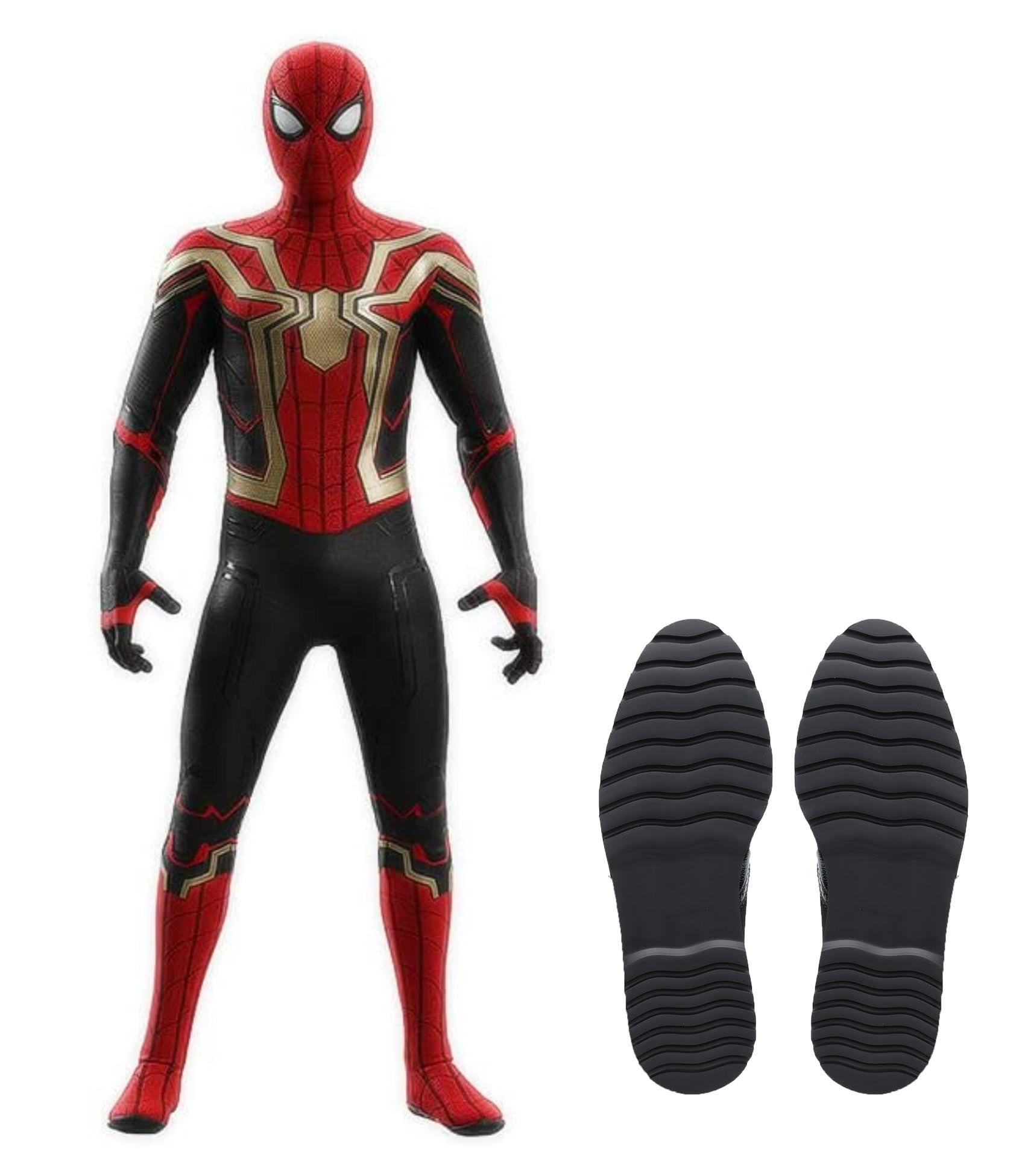 Costume Spiderman professionale per adulti da uomo con maschera unita spider  man